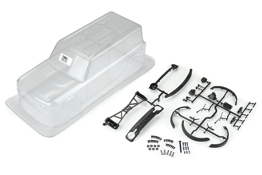 Pro-Line 1/10 2021 Ford Bronco Unpainted Body Shell w/ Accessories - 12.3&amp;quot; (313mm) Wheelbase image 68619