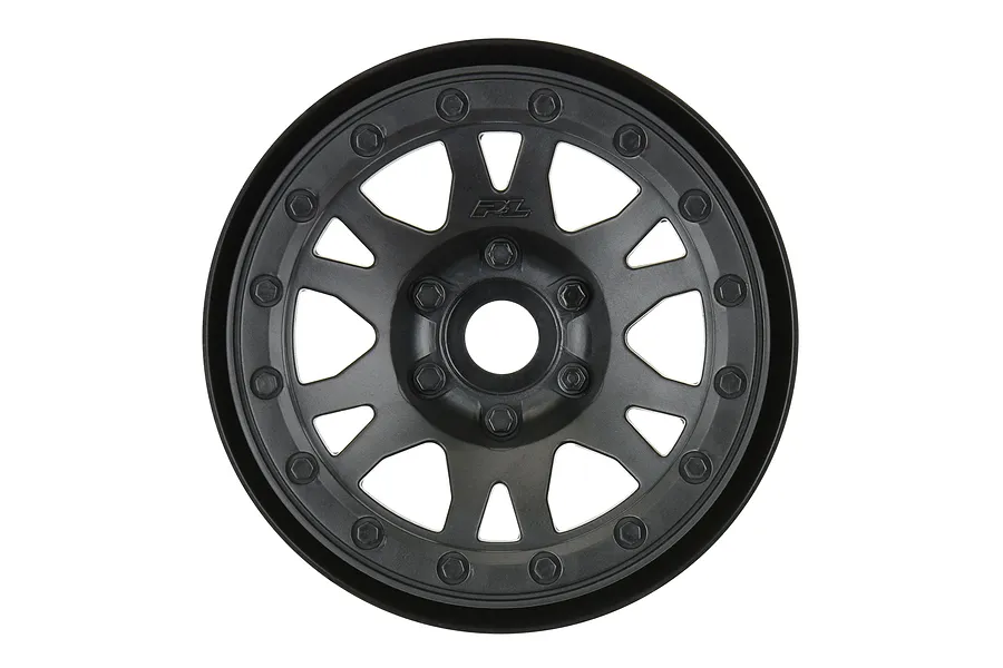 Pro-Line 2.2&amp;quot; Black Impulse Beadlock Rock Crawler Rims 2Pcs image 68624