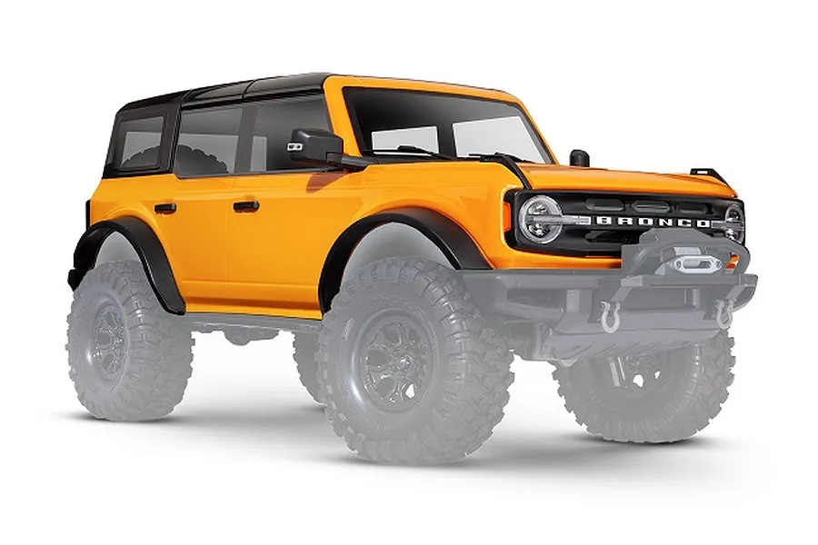 Traxxas TRX-4 2021 Ford Bronco Cyber Orange Painted Body Shell w/ Accessories image 68769