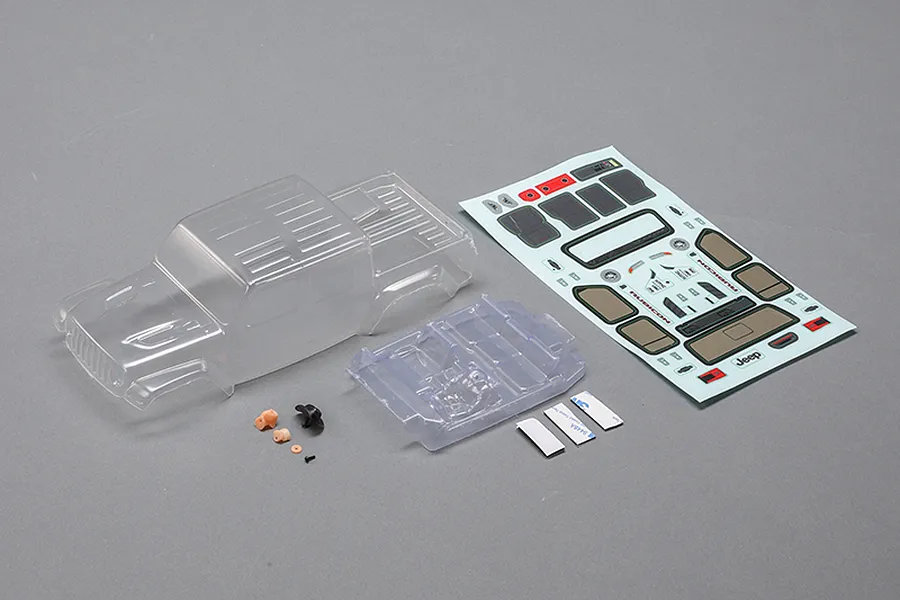 Axial SCX24 Jeep JT Gladiator Unpainted Body Shell w/ Decal Sheet image 68816