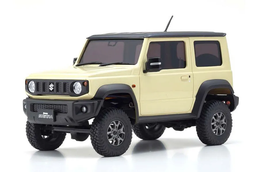 Kyosho Mini-Z Suzuki Jimny Sierra RC Rock Crawler Electric 4x4 RTR - Chiffon Ivory (Team Latte) image 68928