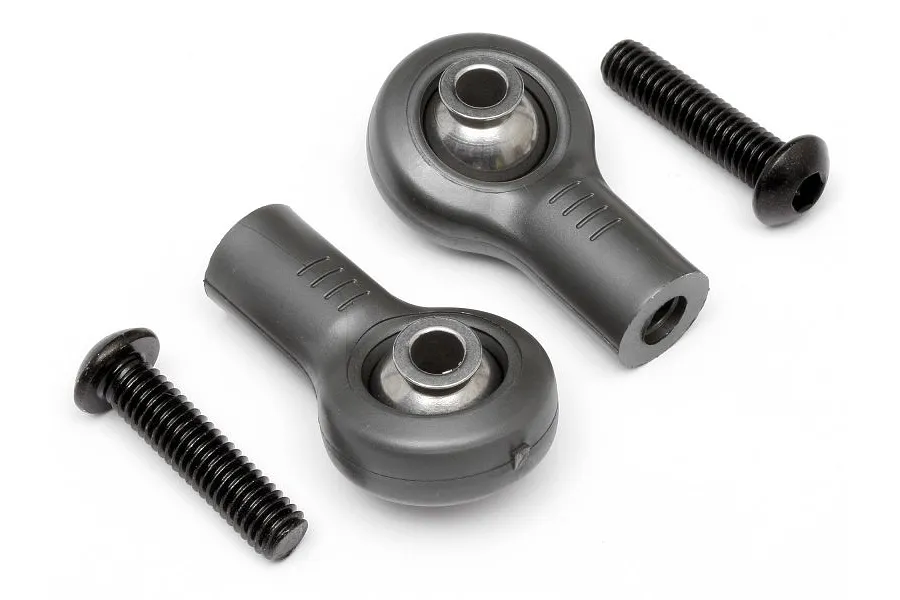 HPI Baja 5B/5SC/5T Front Upper Ball Ends &amp;amp; Balls 2Pcs /w Screws image 6898