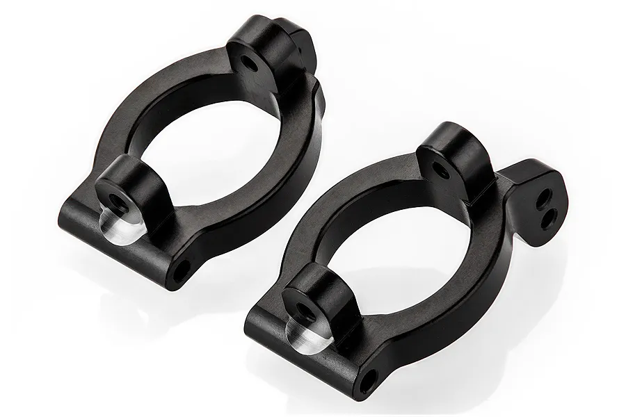 HSP Black Aluminium Steering Hub Carriers (C-Hubs) 2Pcs image 69094