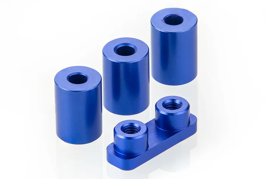 HSP Dark Blue Aluminium Servo Mounts 4Pcs image 69119
