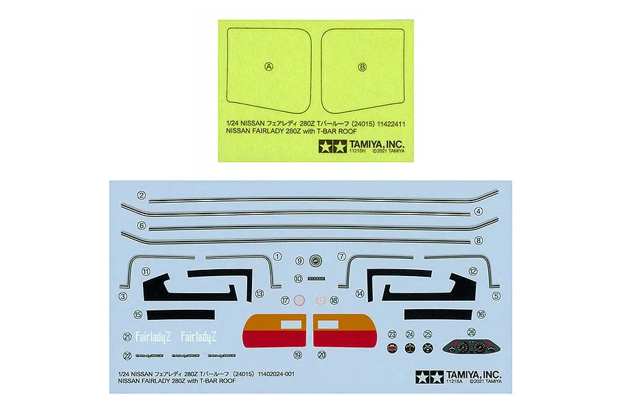 Tamiya 1/24 Nissan Fairlady 280Z with T-Bar Roof Scaled Plastic Model Kit image 69300
