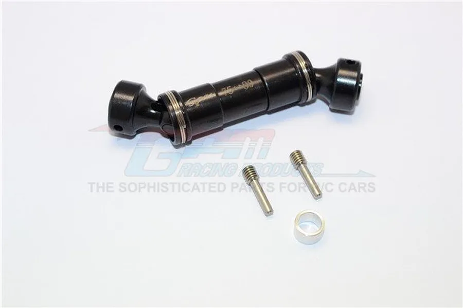 GPM Black Aluminium Traxxas E-Revo VXL 2.0 Front Centre Drive Shafts 2Pcs image 69404