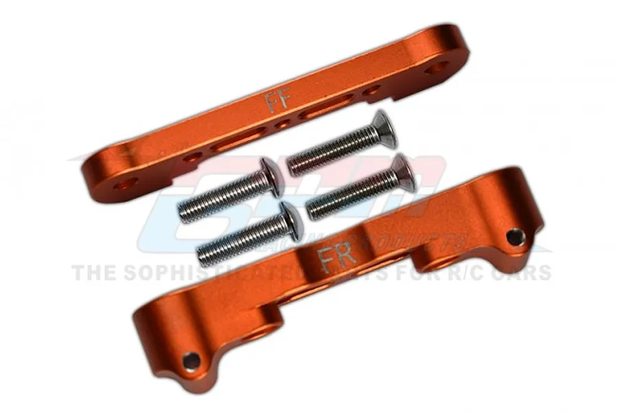 GPM Orange Aluminium Front Lower Suspension Mount 2Pcs w/ Hardware image 69418
