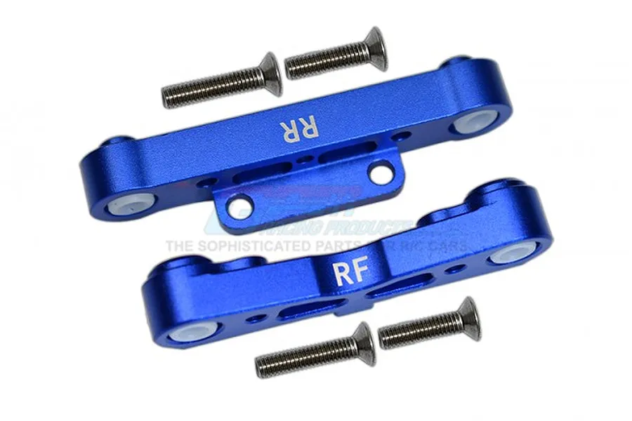 GPM Blue Aluminium Rear Lower Suspension Mount 2Pcs w/ Hardware image 69430