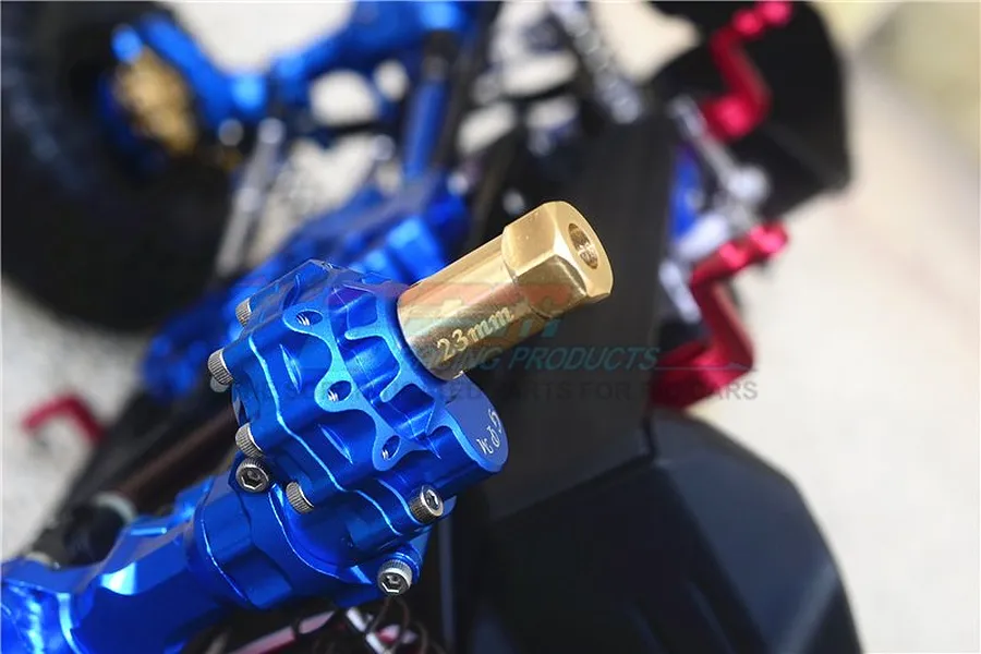 GPM High Mass Brass 12mm (23mm Off-Set) Wheel Hexes 4Pcs image 2