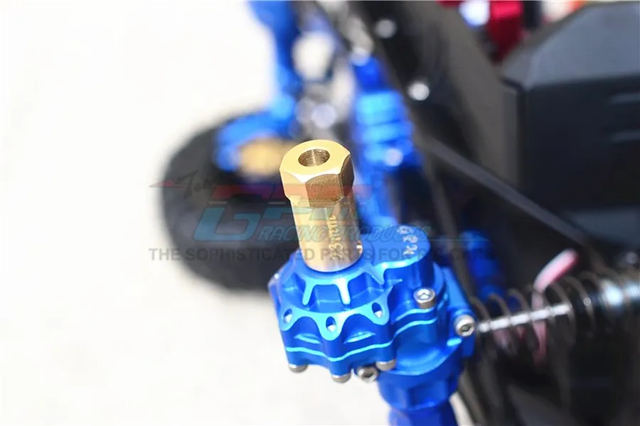 GPM High Mass Brass 12mm (23mm Off-Set) Wheel Hexes 4Pcs image 3