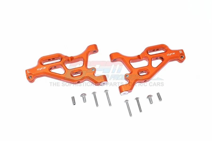 GPM Orange Aluminium Front Lower Suspension Arms 2Pcs w/ Hardware image 69452