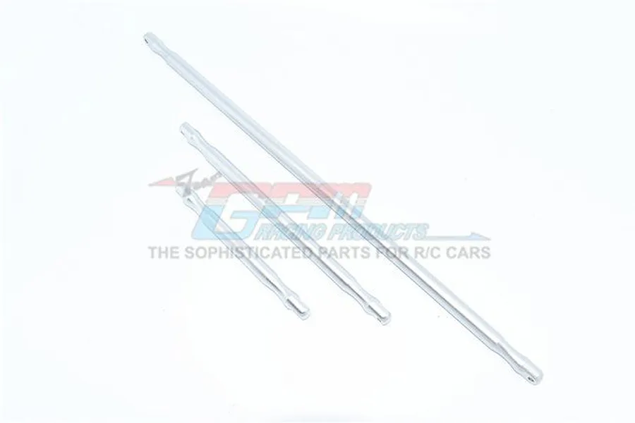 GPM Silver Aluminium Front/Centre/Rear Chassis Support Brace Set image 69468