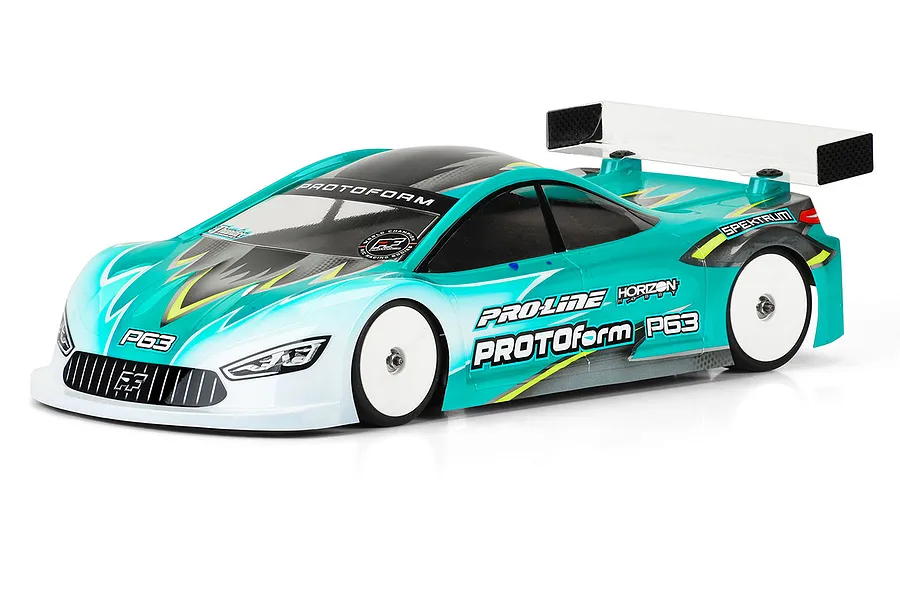 Protoform 1/10 P63 190mm Light Weight (0.65mm) Unpainted Body Shell w/ Decal Sheet image 69509