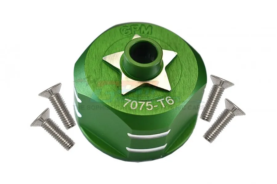 GPM Green Aluminium Front/Rear Differential Case image 69557