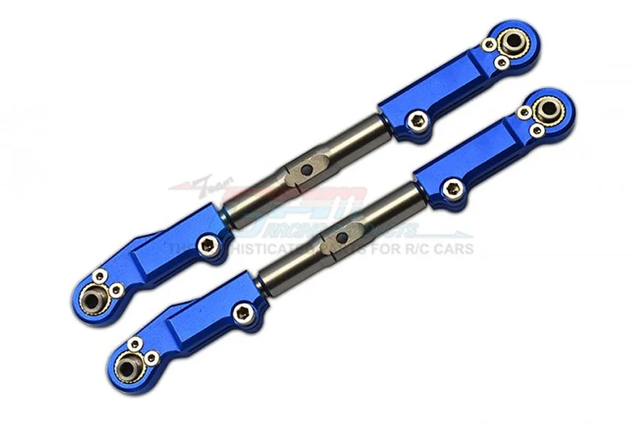 GPM Blue Aluminium &amp;amp; Stainless Steel Front Upper Arm Tie Rods 2Pcs image 69576