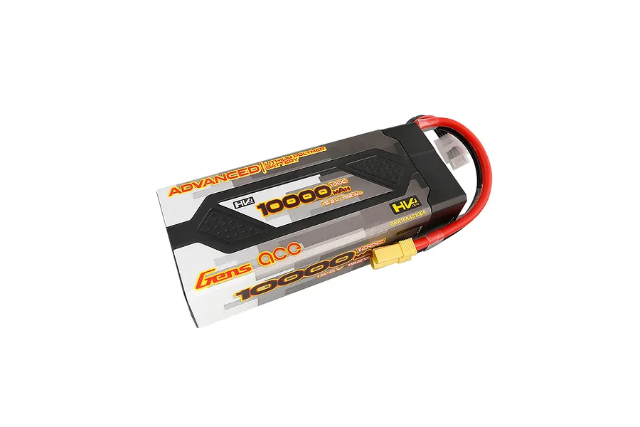 Gens Ace Advanced 10000mAh 15.2V 100C 4S2P Hard Case LiPo Battery image 69714