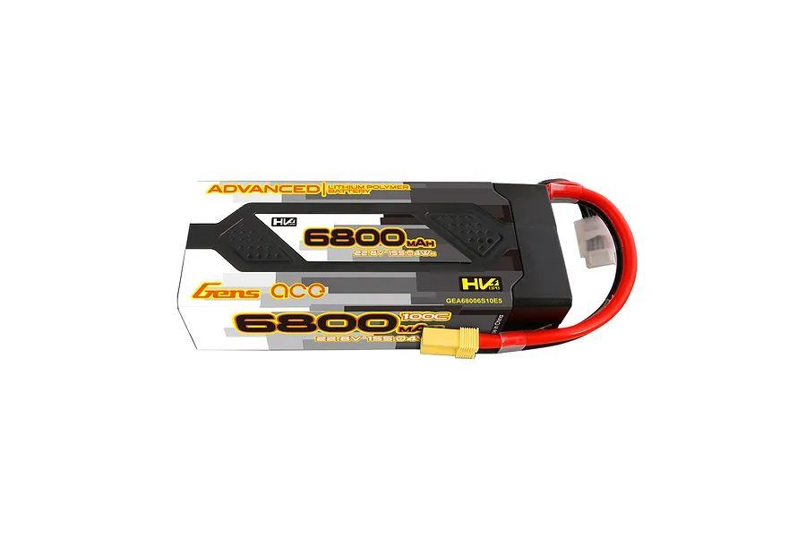 Gens Ace Advanced 6800mAh 22.8V 100C 6S1P Hard Case LiPo Battery w/ EC5 Connector image 69726