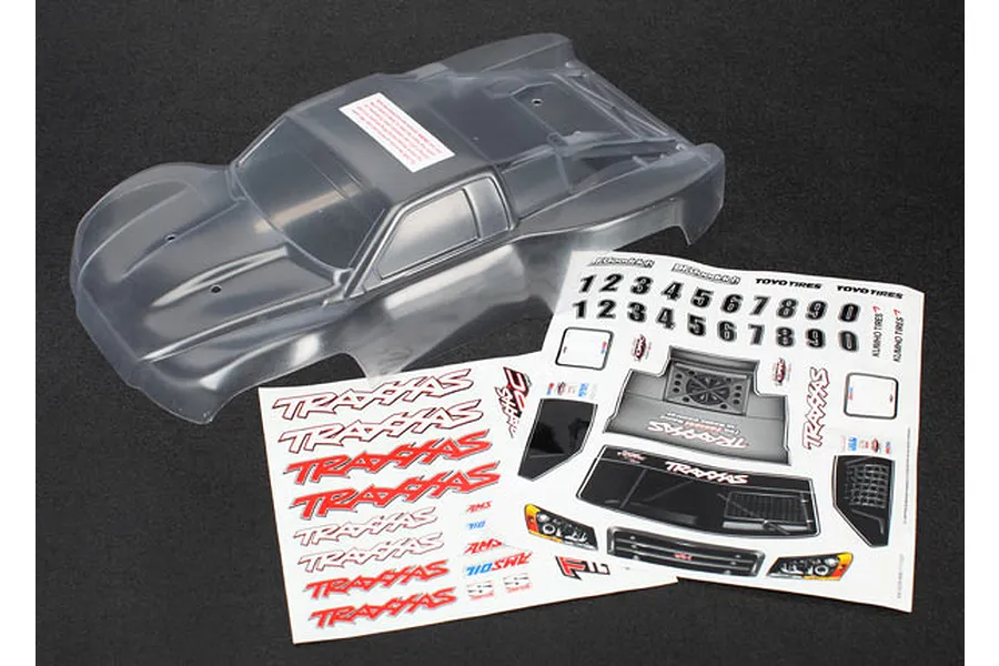 Traxxas 1/16 Slash 4x4 ProGraphix Unpainted Body Shell w/ Decals Sheet image 69777