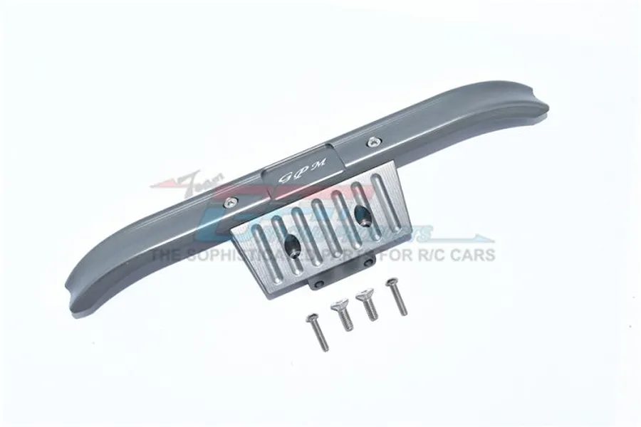 GPM Grey Silver Aluminium ARRMA Kraton, Outcast, &amp;amp; Notorious Front Bumper image 69791