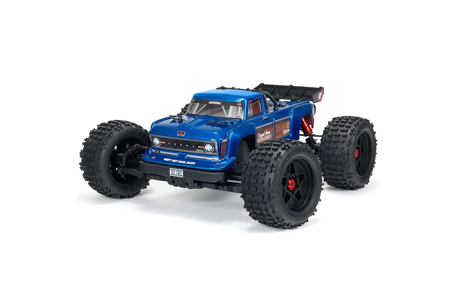 ARRMA Outcast 4x4 BLX 4S RC Stunt Truck Electric Brushless 4WD 1/10 Scale RTR - Blue image 69967