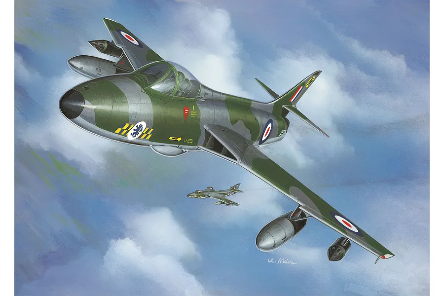 Revell 1/144 Hawker Hunter FGA.9 Jet Scaled Plastic Model Kit image 70046