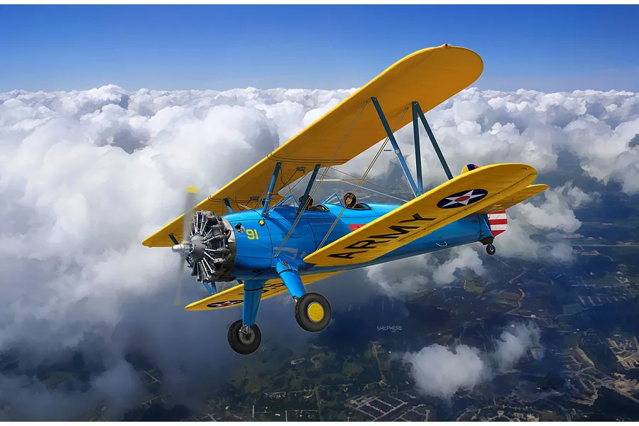 Revell 1/32 Stearman PT-17 Kaydet Training Aircraft Scaled Plastic Model Kit image 2