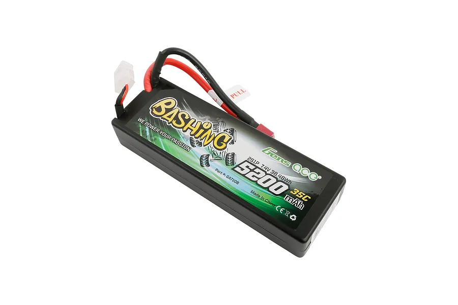 Gens Ace Bashing 7.4V 5200mAh 35C Hard Case LiPo Battery image 70129