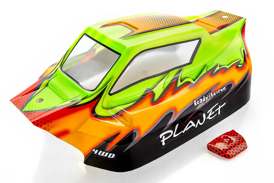 HSP 1/8 Planet V2 Buggy Painted Yellow Body Shell image 70136
