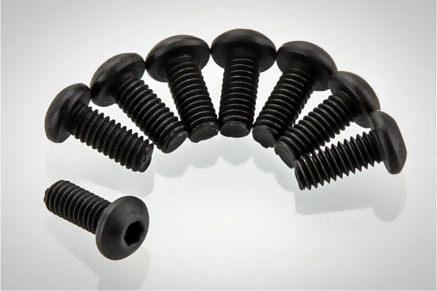 RGT 2.5x6mm Fine Thread Button Head Screws 8Pcs image 70180