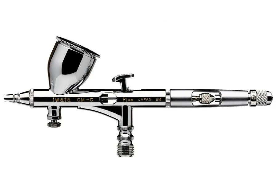 Iwata CM.C Plus Gravity Fed Dual Action Airbrush w/ Mac Valve - 0.23m image 70184