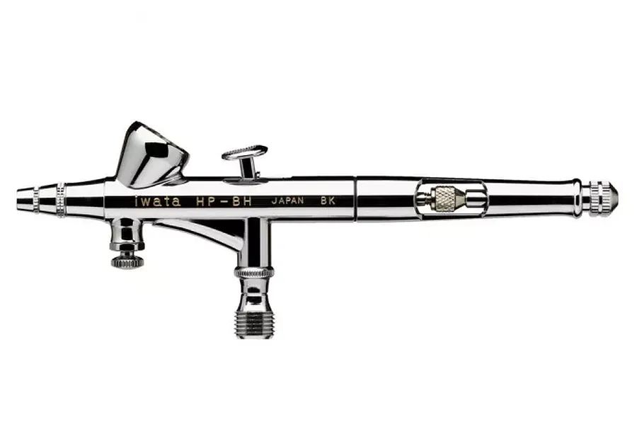 Iwata HP.BH Hi-Line Gravity Fed Dual Action Airbrush w/ Mac Valve - 0.2mm image 70188