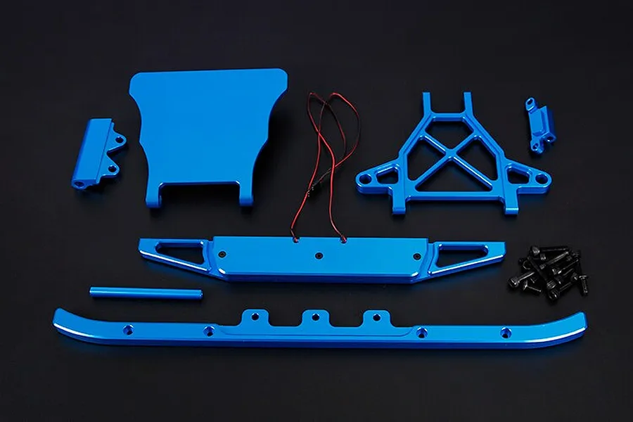 Rovan Blue Aluminium Front Bumper w/ Light Kit image 70299