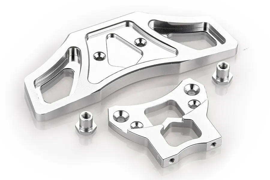 Rovan Silver Aluminium Front Bumper Kit image 70311