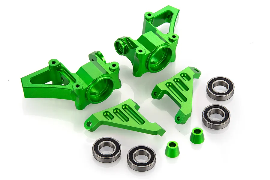 Rovan Green Aluminium Front Steering Hubs w/ Rubber Shielded Bearings image 70313