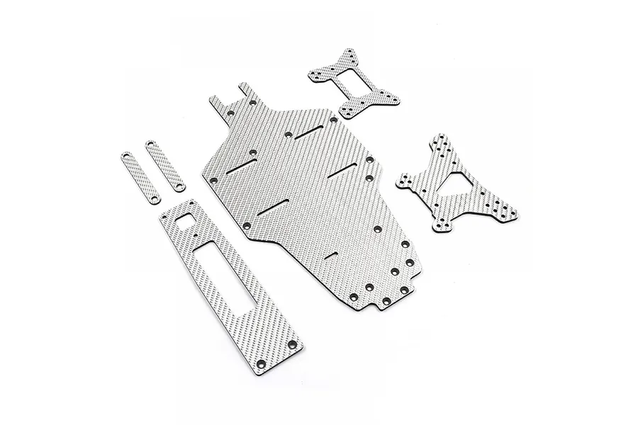 Yeah Racing Tamiya Top Force Graphite Chassis Upgrade Set image 70360