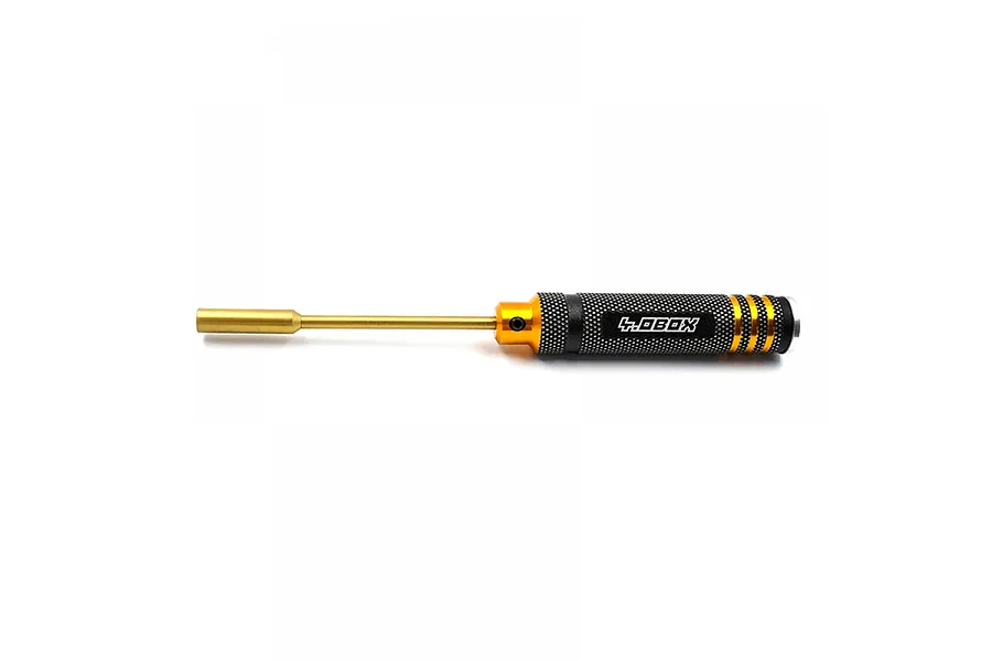 Yeah Racing Aluminium Black &amp;amp; Gold 4mm Nut Driver image 1