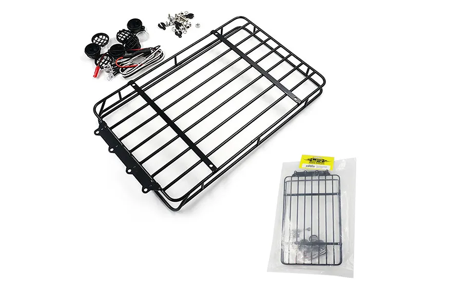 Yeah Racing Axial SCX10 II Cherokee Metal Roof Rack w/ LED Lights image 70383