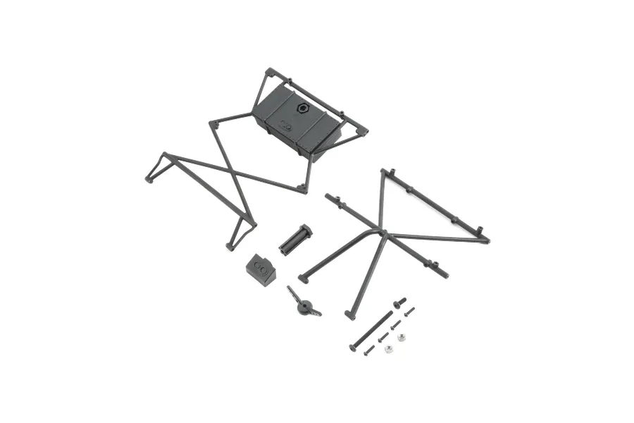 Losi Baja Rey Top Bar X-Bar Cover &amp;amp; Tyre Mount image 70392
