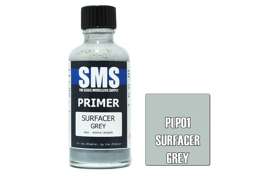 Scale Modellers Supply SMS Primer Surface Grey 50ml image 70444