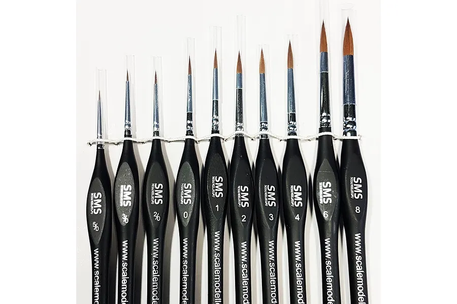 Scale Modellers Supply SMS Sable Brush Set image 70455