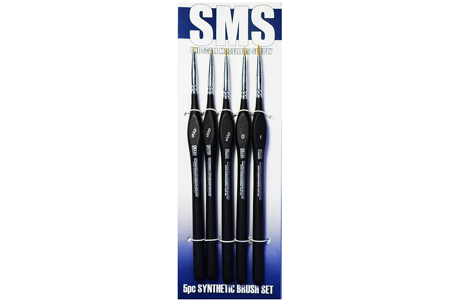 Scale Modellers Supply SMS Synthetic Brush Set image 70456