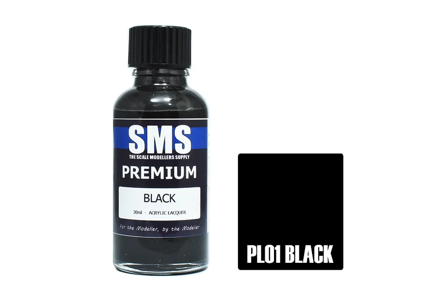 Scale Modellers Supply SMS Premium Black 30ml image 70463