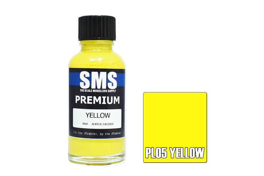Scale Modellers Supply SMS Premium Yellow 30ml image 70467