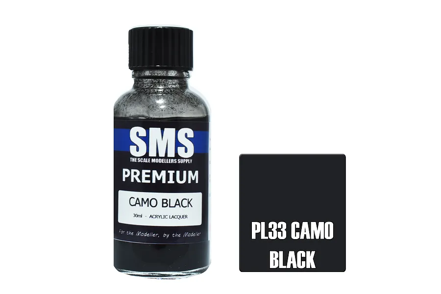 Scale Modellers Supply SMS Premium Camo Black 30ml image 70495