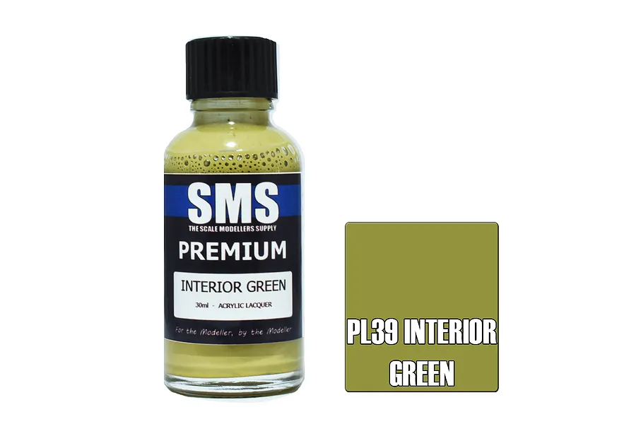 Scale Modellers Supply SMS Premium Interior Green 30ml image 70501