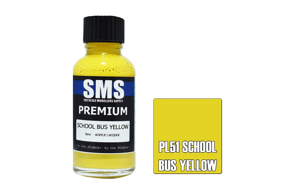 Scale Modellers Supply SMS Premium School Bus Yellow 30ml image 70513