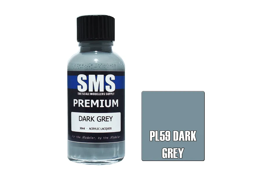 Scale Modellers Supply SMS Premium Dark Grey 30ml image 70521