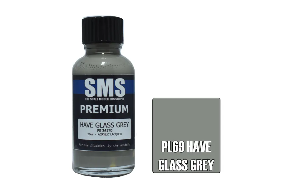 Scale Modellers Supply SMS Premium Have Glass Grey 30ml image 70531