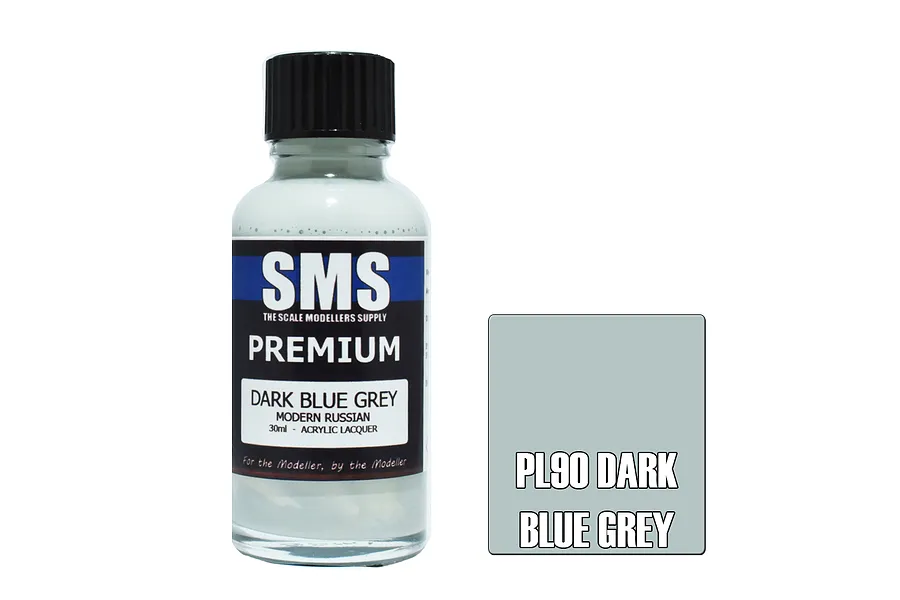 Scale Modellers Supply SMS Premium Dark Blue Grey 30ml image 70552