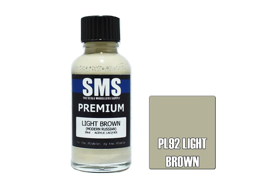 Scale Modellers Supply SMS Premium Light Brown 30ml image 70554
